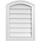 Ekena Millwork Arch Top Surface Mount PVC Gable Vent: Functional, w/ 2"W x 1-1/2"P Brickmould Frame, 16"W x 22"H GVPAR16X2202SF - alternate 1